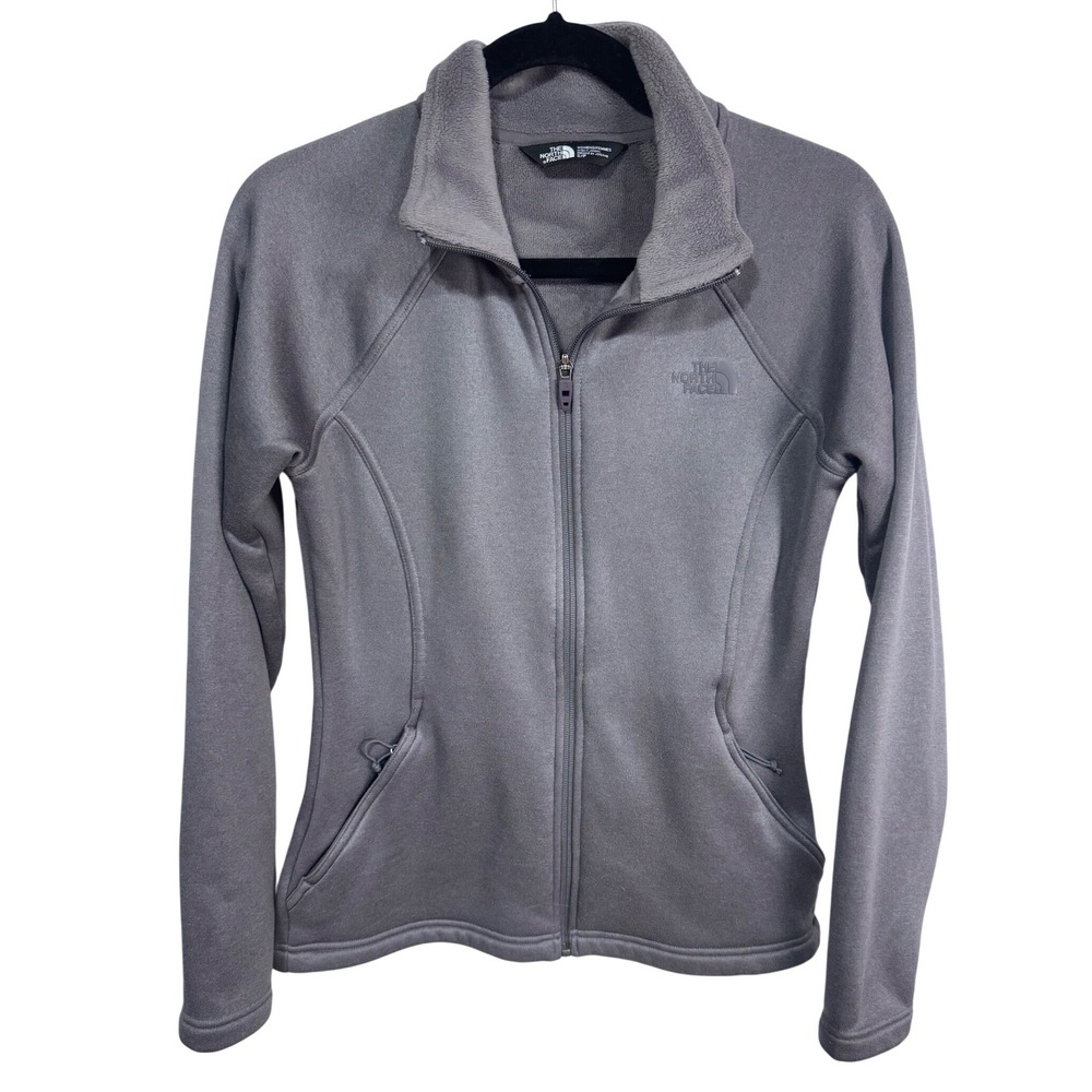The North‎ Face S/P Gray Full Zip Fleece Jacket Women's Activewear Gorpcore
